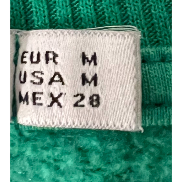 Stradivarius Green Long Sleeve Pullover Sweatshirt Womens Size M Crewneck - Picture 7 of 10